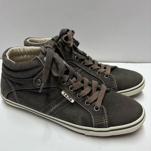 Taos Footwear Top Star Charcoal  Gray High Top Sneakers Sz 8.5